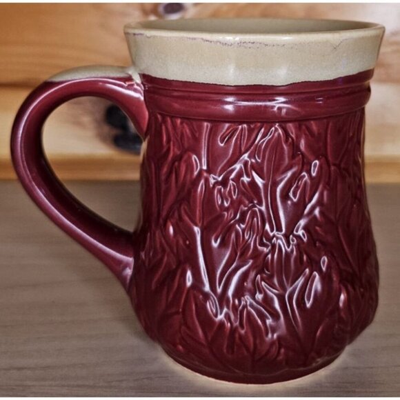 Cracker Barrel Grandma Embossed Coffee Tea Mug Cup 16 Oz Large Tan & Red - Picture 5 of 12